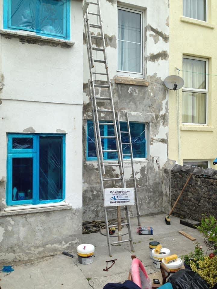 Render repair work in Camborne