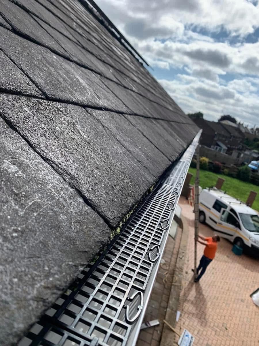Gutter installation project in Camborne
