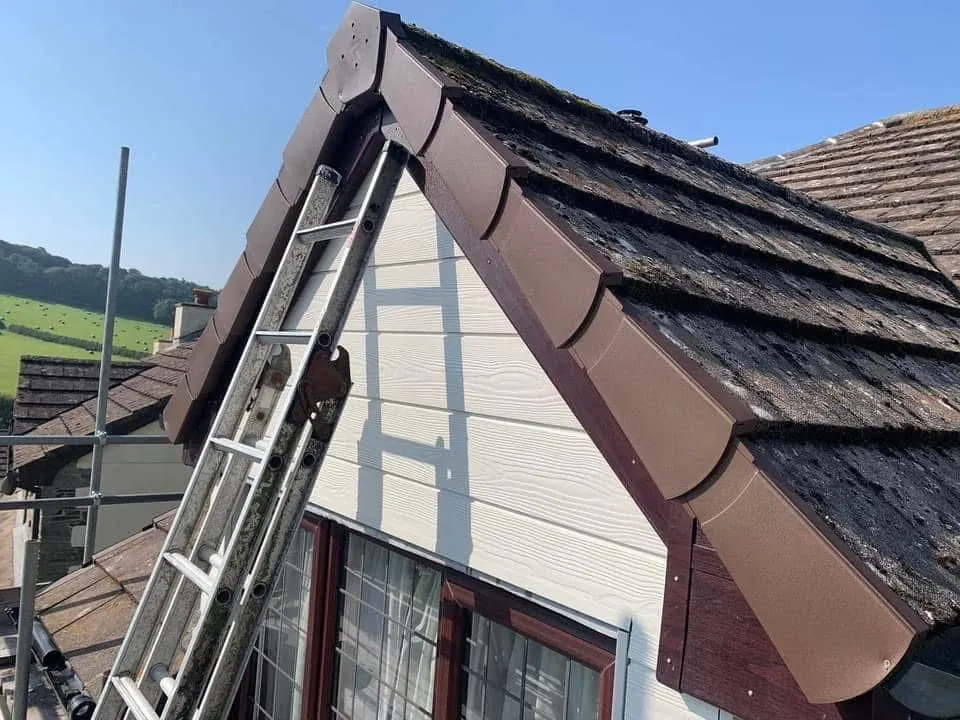 New fascias, bargeboards and guttering in Camborne